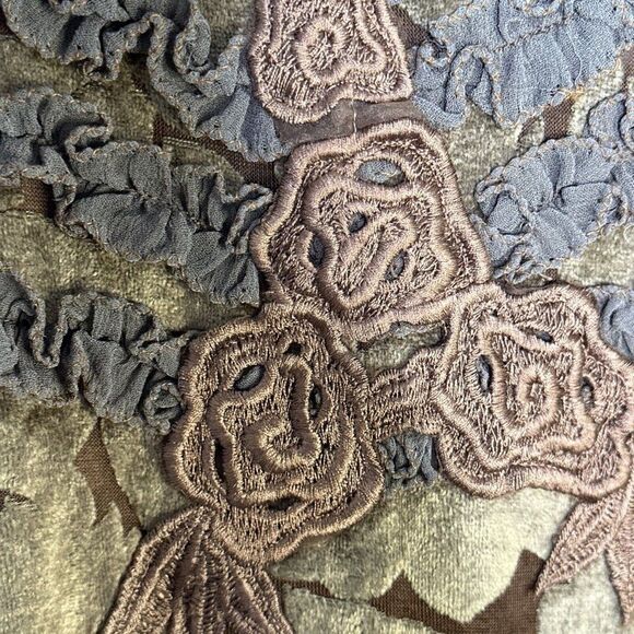 Vintage Gothic Romantic Boho Embroidered Witchy Rayon Newport News 8 - Picture 6 of 15